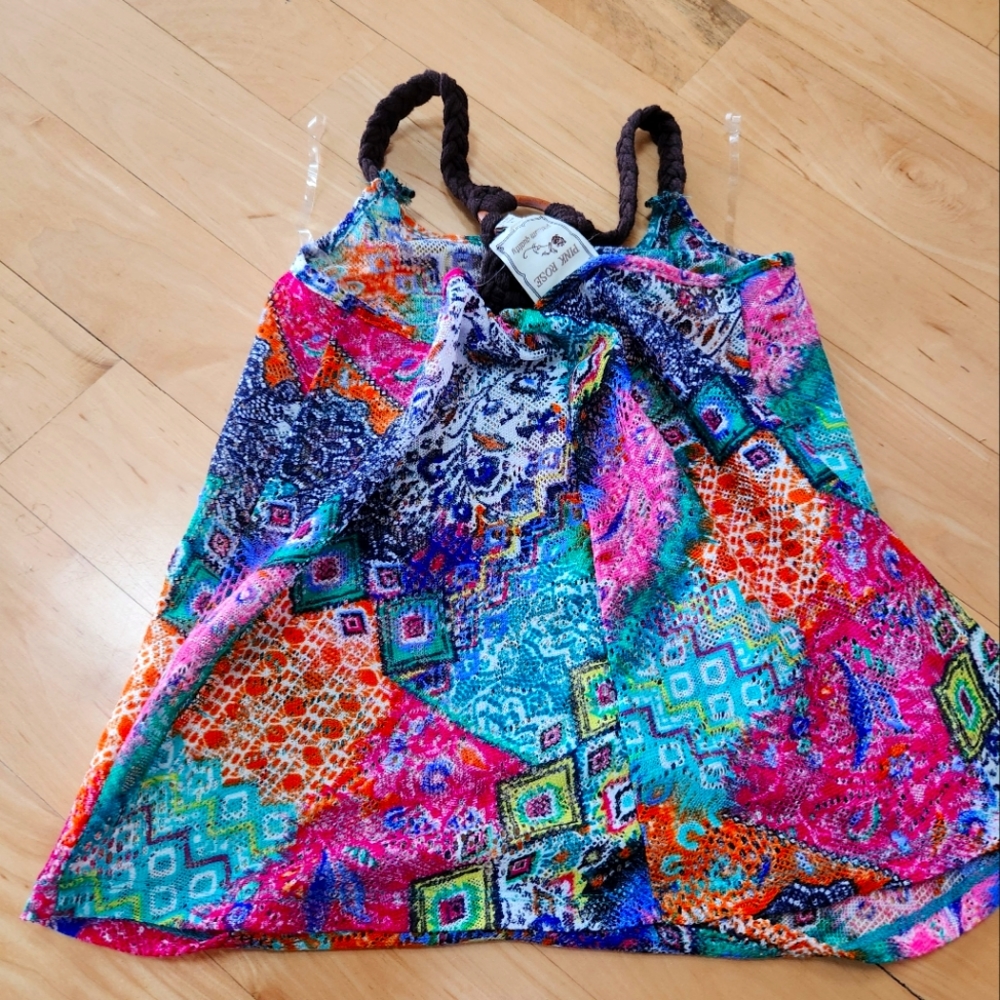 Boho Halter. Pink Rose Medium